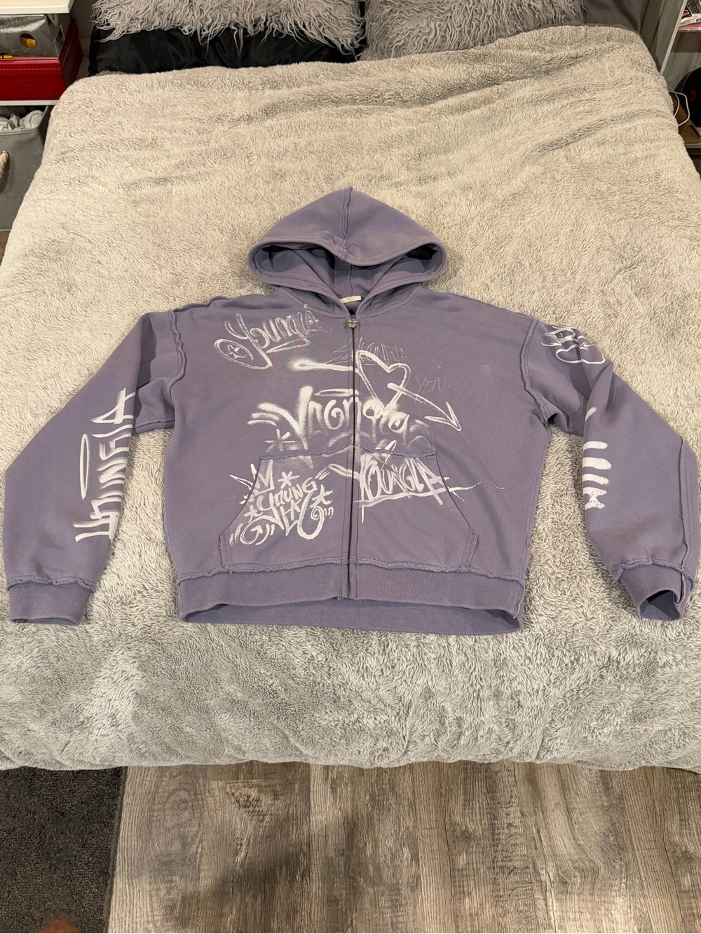 YoungLA purple zip up